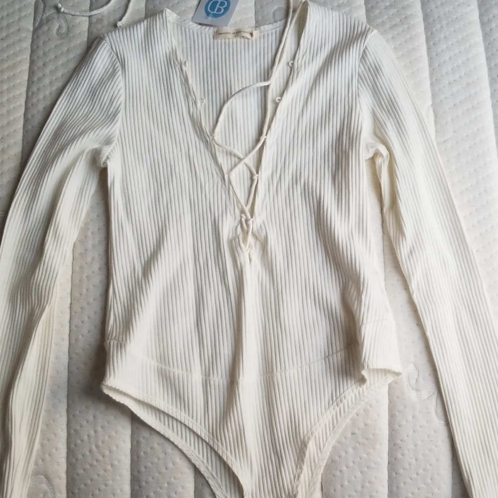 Lace up Body Suit. Brand new